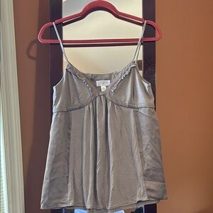 LOFT Women's Metallic Silver Camisole